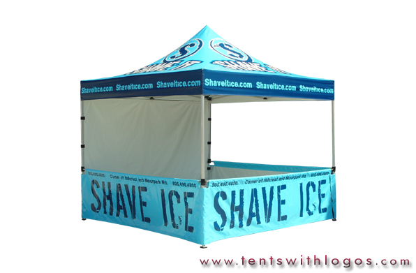 10 x 10 Pop Up Tent - Shave Ice